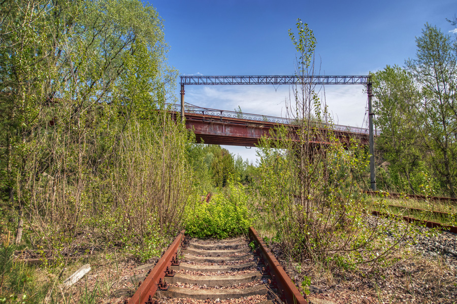 Yaniv - Chornobyl's railroad graveyard.