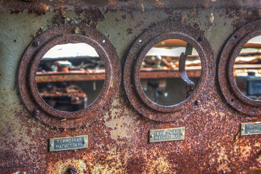 Yaniv - Chornobyl's railroad graveyard.