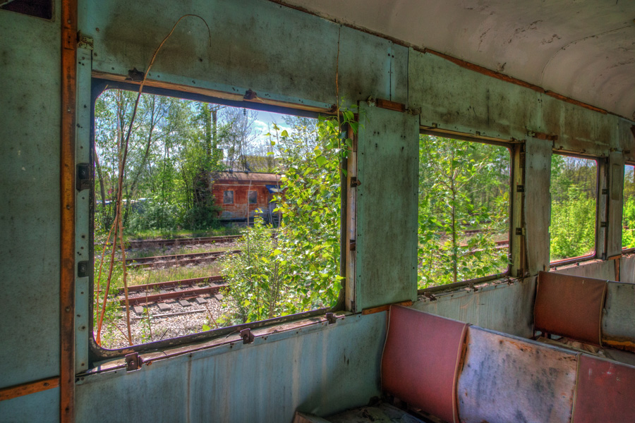 Yaniv - Chornobyl's railroad graveyard.