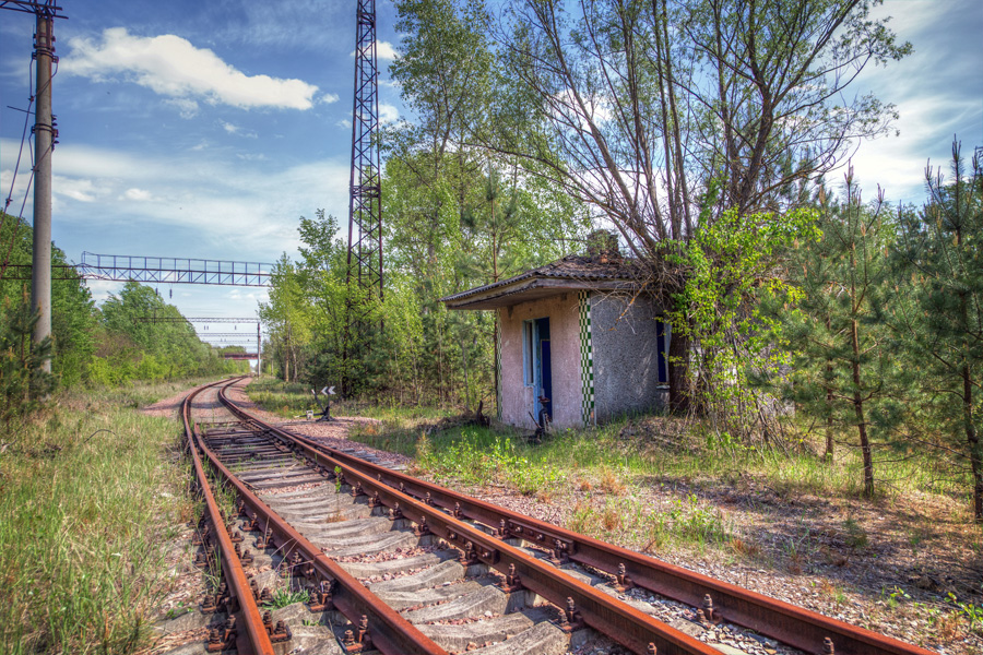 Yaniv - Chornobyl's railroad graveyard.